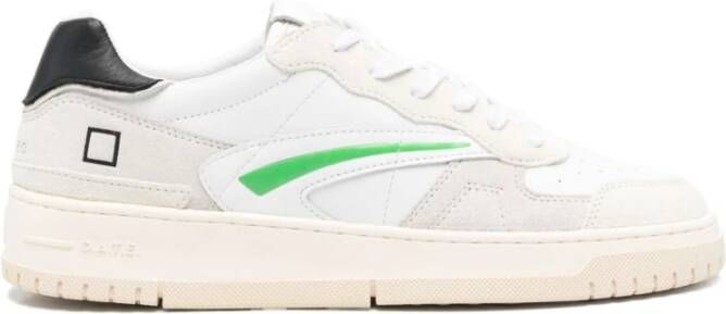 D.a.t.e. Witte Sneakers met Logo Patch White Heren