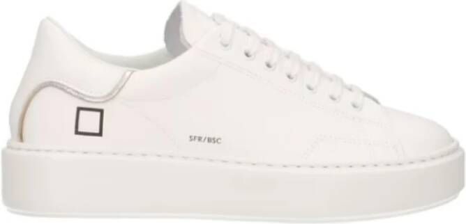 D.a.t.e. Witte Sneakers met Logo White Dames