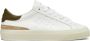 D.a.t.e. Witte Sneakers met Militair Groene Details - Thumbnail 1