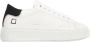 D.a.t.e. Witte leren sneakers met contrasterende kleur op de hiel White Dames - Thumbnail 1