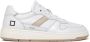 D.a.t.e. Witte Sneakers met Vetersluiting en Leren Details White Dames - Thumbnail 1