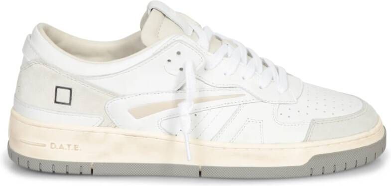 D.a.t.e. Vintage Calf Witte Sneakers White Heren - Foto 2