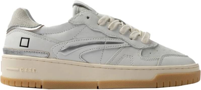 D.a.t.e. Witte Suède Sneakers Comfort Fit