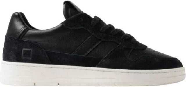D.a.t.e. Zwarte Court Sneakers Basic