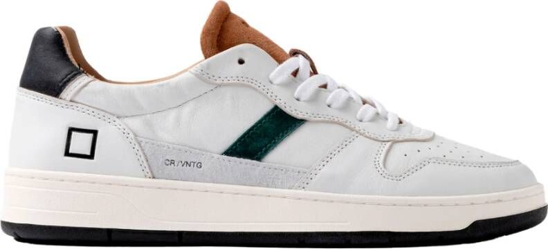 D.a.t.e. Zwarte leren sneakers