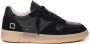 D.a.t.e. Zwarte Leren Sneakers met Logodetail Black Heren - Thumbnail 1