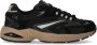 D.a.t.e. Zwarte Mesh Sneaker met Contrasterend Logo Zwart Heren - Thumbnail 1