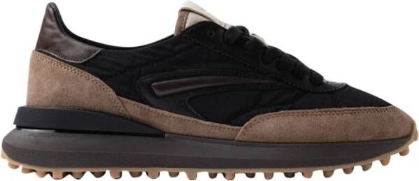 D.a.t.e. Zwarte Nylon Sneakers voor Mannen