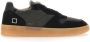 D.a.t.e. Zwarte Leren Sneakers met Logodetail Black Heren - Thumbnail 6