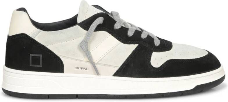 D.a.t.e. Zwarte Sneakers voor Mannen Stijlvol Black Heren