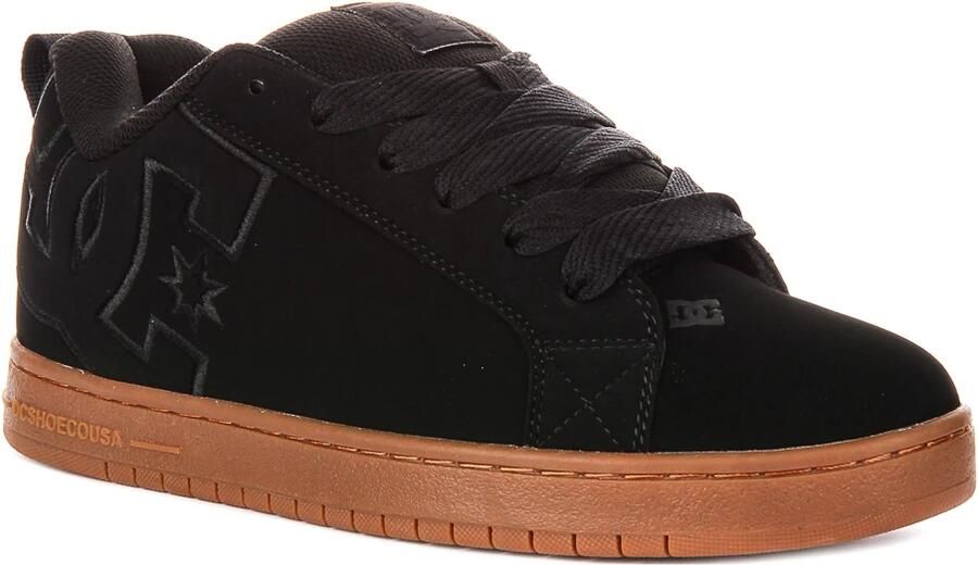 DC Shoes Court Graffik Heren Zwart Leren schoenen - Foto 8