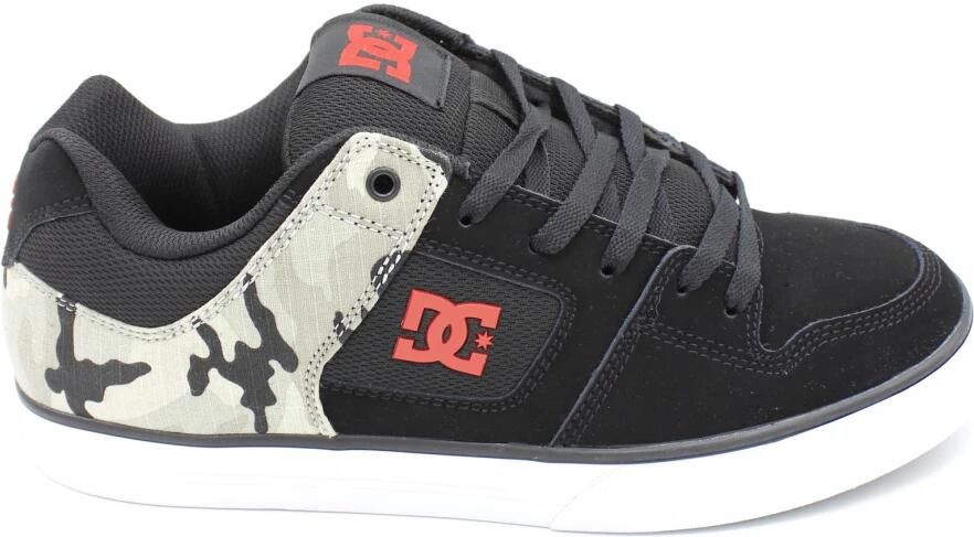 DC Shoes Suède veterschoenen met canvas inzetstukken