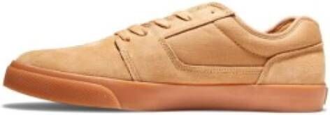 DC Shoes Heren Leren Sneakers Brown Heren