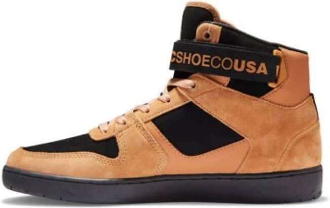 DC Shoes Hoge Top Leren Sneakers Brown Heren