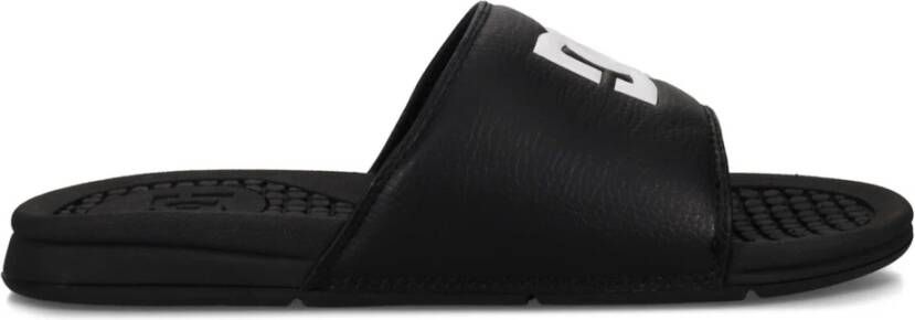 DC Shoes Heren Synthetisch Leren Slider Flip Flops Black Heren - Foto 2