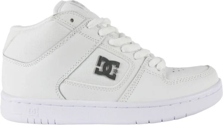 DC Shoes Stijlvolle Leren Sneakers voor Vrouwen White Dames