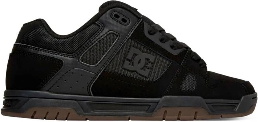 DC Shoes Zwarte Sneakers Urban Stijl Pill Patroon