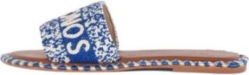 De Siena Flat Sandals Blauw Dames