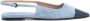 Dear Frances Blauwe Slingback Puntige Neus Leren Schoenen Blue Dames - Thumbnail 1