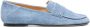 Dear Frances Cerulean Blue Leren Penny Slot Schoenen Blue Dames - Thumbnail 1