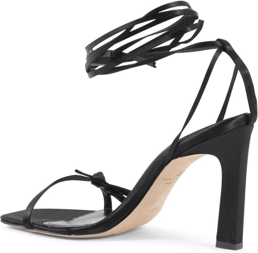 Dee Ocleppo Enkel Lace-Up High Heel Sandal Black Dames - Foto 2
