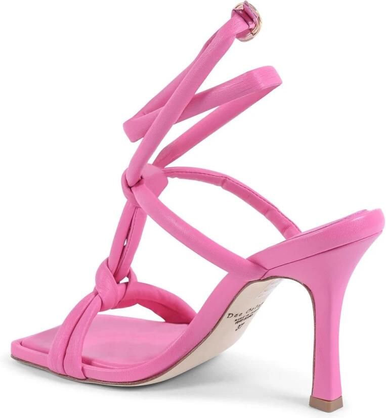 Dee Ocleppo Roze Geknoopte Leren Sandalen