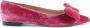 Dee Ocleppo Ballerina's Fluwelen Strik Ballerina Flats Roze Fluwelen Stijl - Thumbnail 2