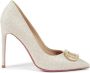 Dee Ocleppo Glitter Logo Pump Beige Dames - Thumbnail 2