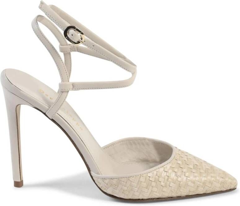 Dee Ocleppo Sandalen Geweven Leren Pumps Enkelbandje Stijl
