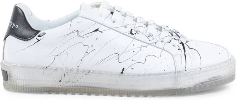 Dee Ocleppo Handgeschilderde Spettersneakers White Dames