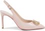 Dee Ocleppo Iconische Leren Slingback Pumps Pink Dames - Thumbnail 1