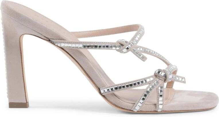 Dee Ocleppo Kristalversierde Suède Sandaal Multicolor Dames