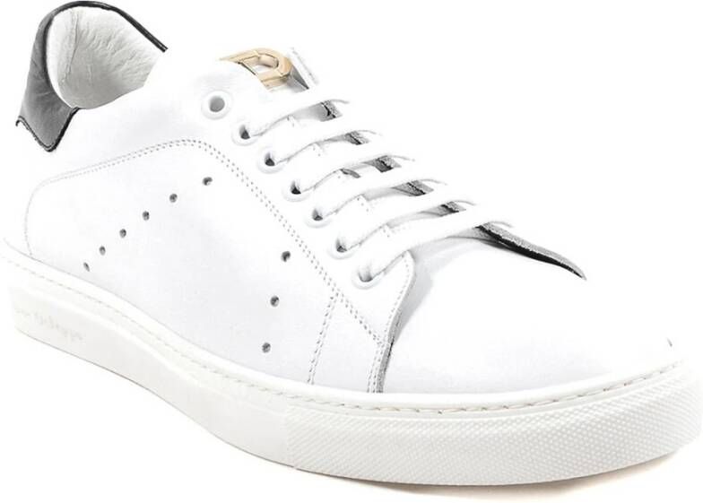 Dee Ocleppo Leren Sneaker met Logodetail White Heren