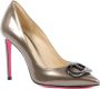 Dee Ocleppo Logo Leren Pomp Gray Dames - Thumbnail 1