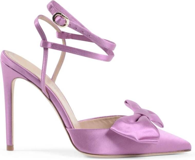 Dee Ocleppo Paarse Satijnen Stiletto Pump Purple Dames