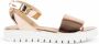 Dee Ocleppo Sandalen metallic rosegouden plateausandaal met gesp - Thumbnail 1