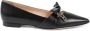 Dee Ocleppo Stijlvolle Leren Boog Ballerina Flats Black Dames - Thumbnail 6