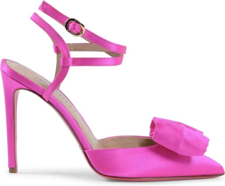 Dee Ocleppo Stijlvolle Satijnen Avond Sandalen Pink Dames