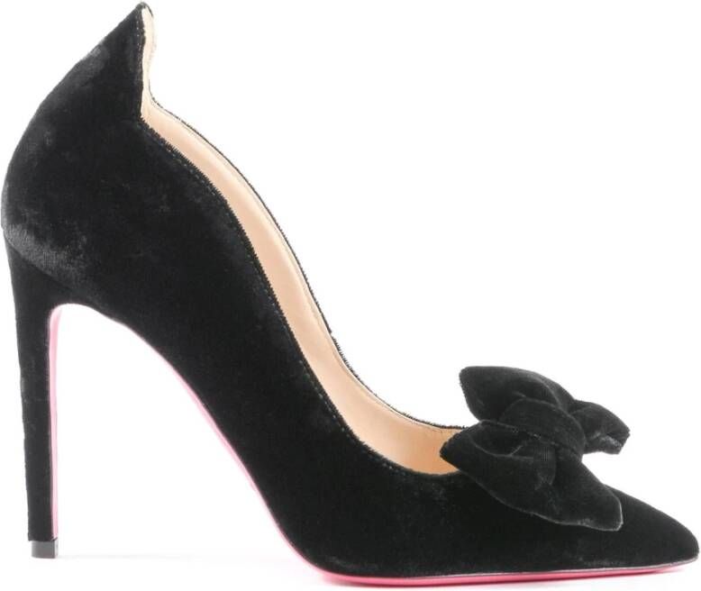 Dee Ocleppo Velvet Bow Pump Black Dames