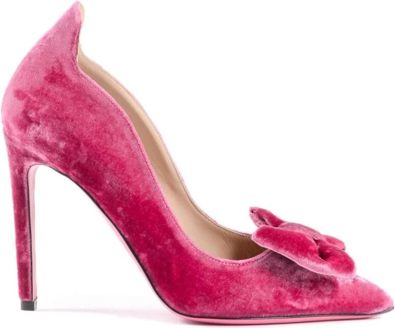 Dee Ocleppo Velvet Bow Pump Pink Dames