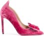 Dee Ocleppo Velvet Bow Pump Pink Dames - Thumbnail 1