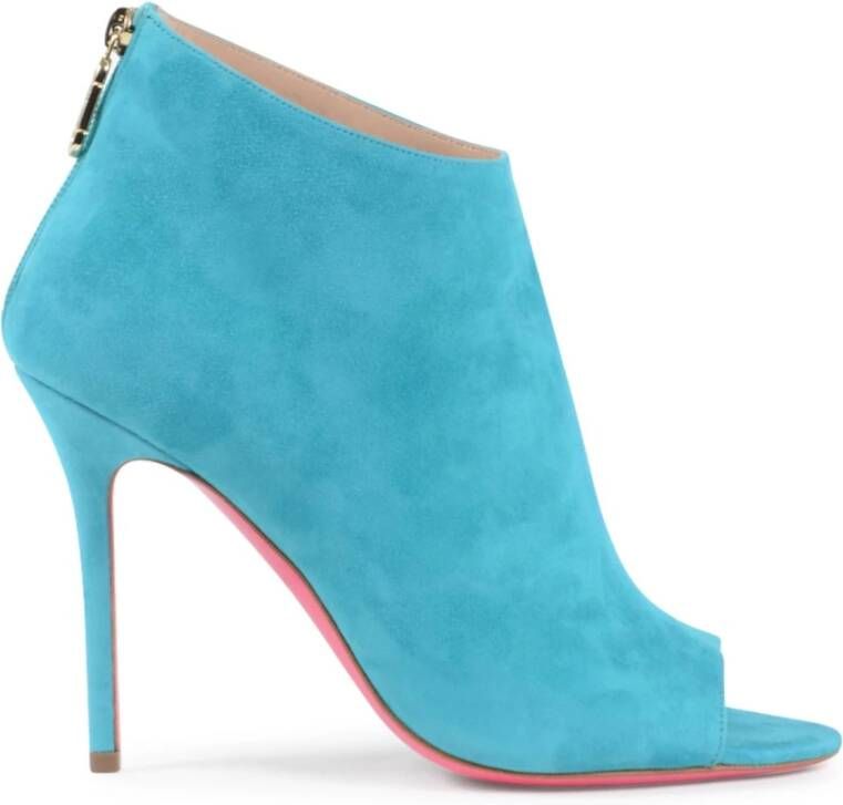 Dee Ocleppo Verleidelijke Peep Toe Bootie Blue Dames