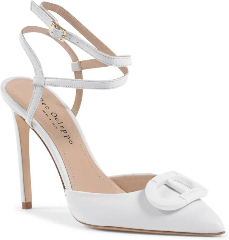 Dee Ocleppo Veters Stiletto Pomp White Dames