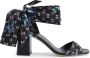 Dee Ocleppo Zijden Bedrukte Hak Sandaal Multicolor Dames - Thumbnail 1