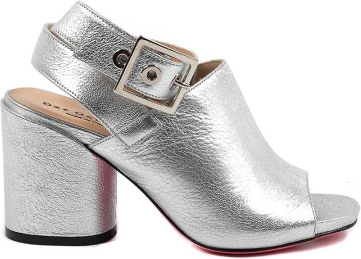 Dee Ocleppo Sandalen Slingback sandaalmodel met zilveren gesp