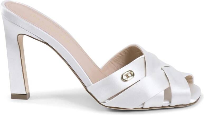 Dee Ocleppo Zilveren Studs Leren Sneaker White Dames