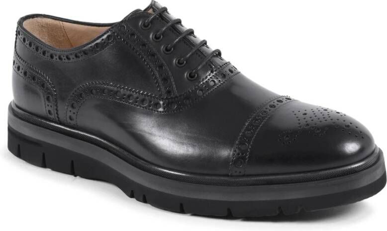 Dee Ocleppo Zwarte Leren Brogue Schoenen Black Heren