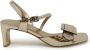 DEL Carlo Bronzen Leren Sandalen Ss24 Brown Dames - Thumbnail 1