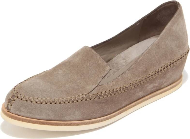 DEL Carlo Dames leisteen loafer schoen met interne hak