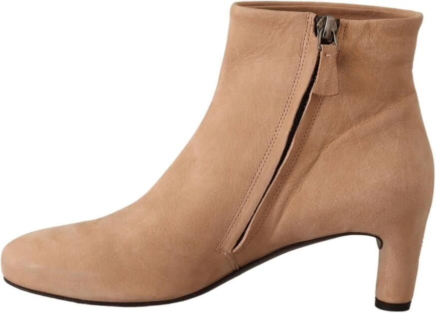 DEL CARLO Elegante Beige Leren Laarzen